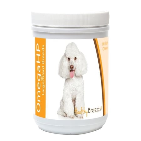 Healthy Breeds 840235117964 Toy Poodle Omega HP Fatty Acid Skin & Coat Support Soft Chews; 90 Count 840235117964